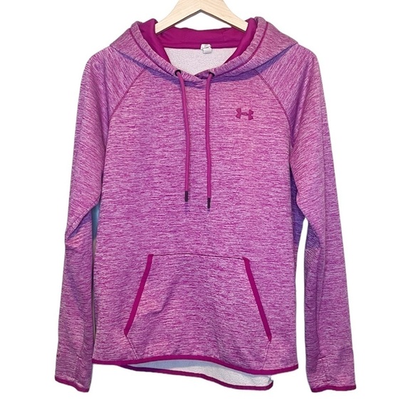 Under Armour Storm Fleece Gold Gear Fuchsia Hoodie Large - Picture 1 of 5